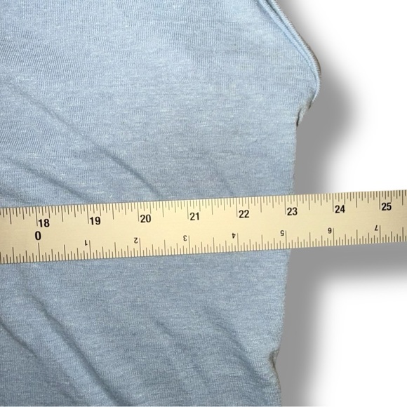 TALBOTS DROP SHOULDER V-NECK TEE - 1X Tranquil Blue - Picture 8 of 13